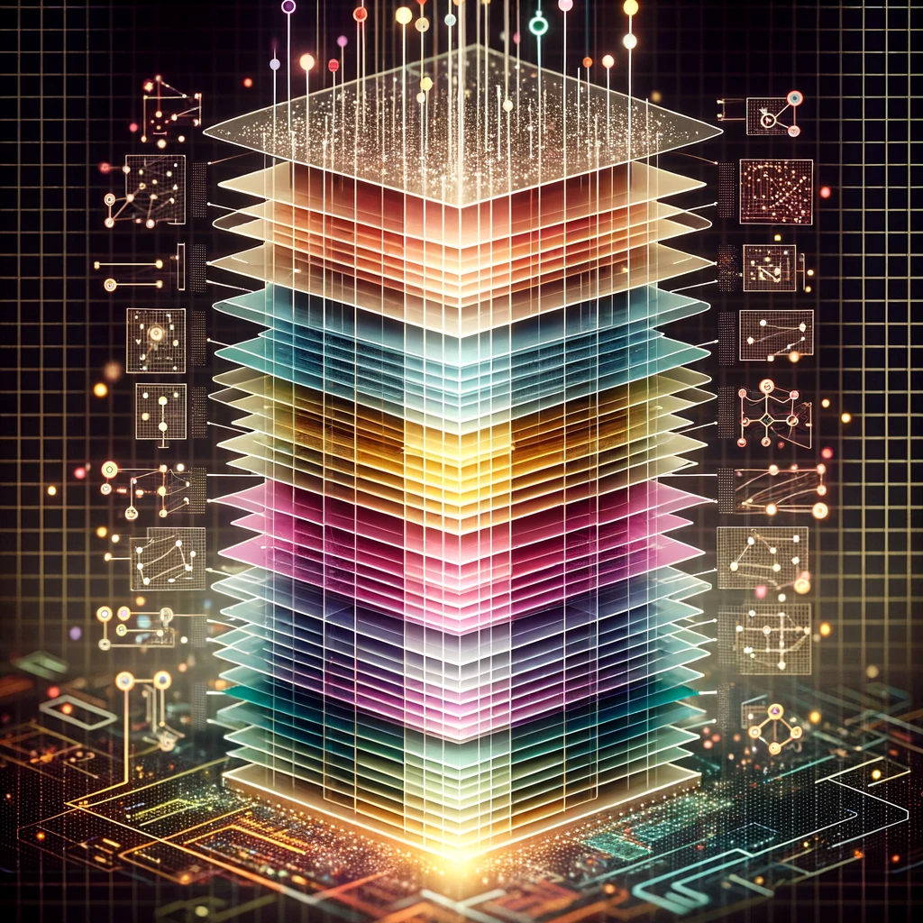 series_of_vertically_stacked_layers